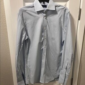 EC Proper Cloth Men's Light Blue Dress Shirt Size M